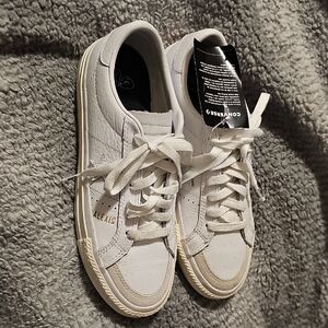 Converse Alexis Sablone X White Sneakers with Star Accent